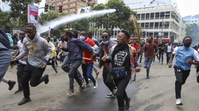 Thousands Protest Against New Tax Proposals In Kenya, Nairobi On Standstill (Photos) 1 18494980 demonstratorsrunfrompolicekenya webp jpeg16a67f3c31cc3517aaf9b9e700b6d917