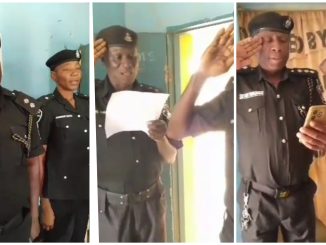 Police Officers Sing The New National Anthem From Their Notebooks (Video) 39 FotoGrid 20240614 014020820