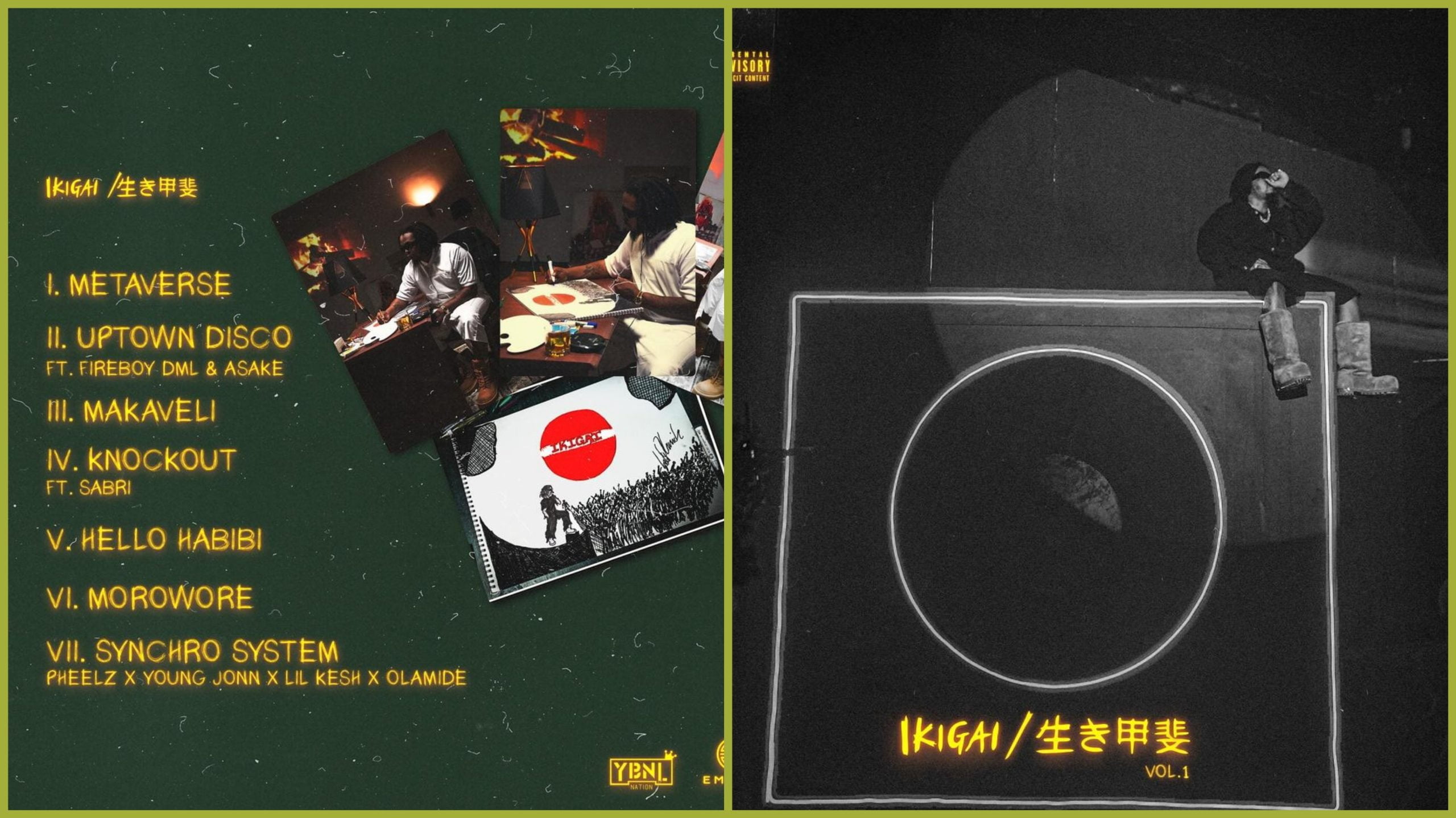 IKIGAI: Olamide drops tracklist and cover art for his new project