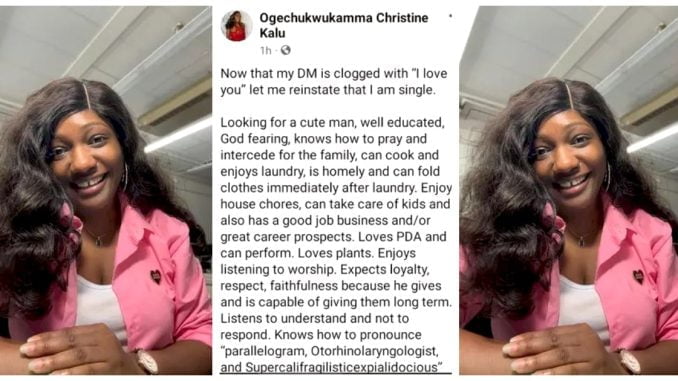 I Want An Educated Man Who Can Pray