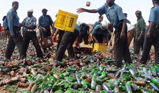 Hisbah Destroys ₦60 Milion Worth Of Alcohol And Illicit Drugs In Katsina 1 Hisbah Seizes 142 Cartons Of Alcohol In Katsina