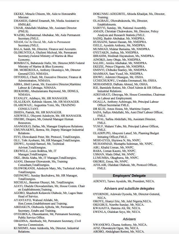 Nigeria Has The Largest Delegation At ILO Conference 2024