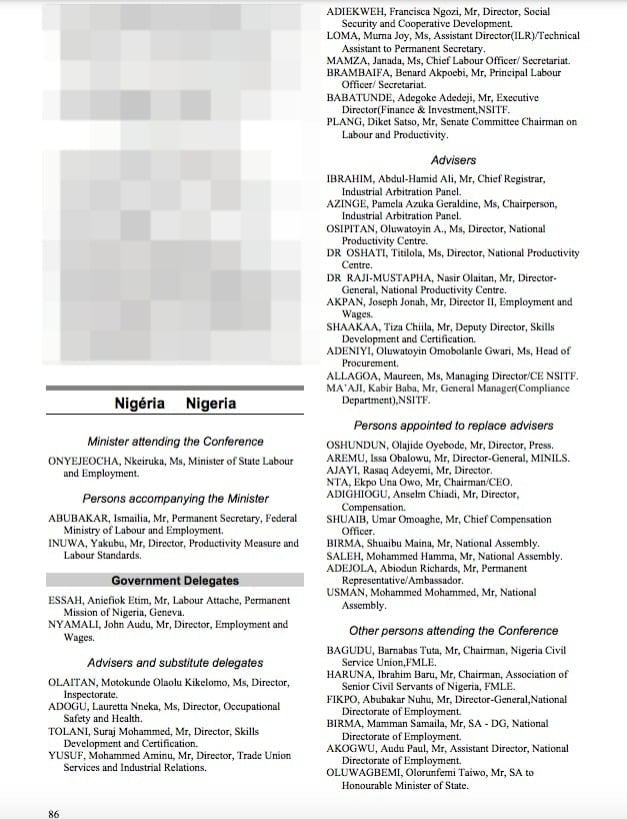 Nigeria Has The Largest Delegation At ILO Conference 2024