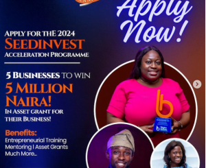 Up to N5 Million Grant Prize: Apply For SEEDINVEST Acceleration Program For MSMEs in Nigeria 27 Up to N5 Million Grant Prize: Apply For SEEDINVEST Acceleration Program For MSMEs in Nigeria
