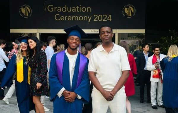 Oskido thrilled as his son earns a master’s degree in Barcelona, Spain