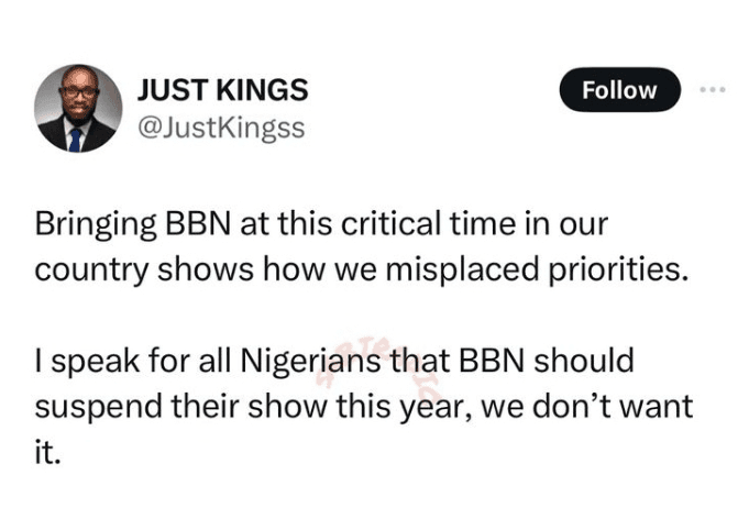 Planned Protests: Suspend BBNaija - Human Rights Advocate Planned Protests: Suspend BBNaija - Human Rights Advocate