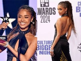 Tyla's Versace Vintage dress for the BET Awards is valued at R4.4 million (Photos) 4 Tyla's Versace Vintage dress for the BET Awards is valued at R4.4 million (Photos)