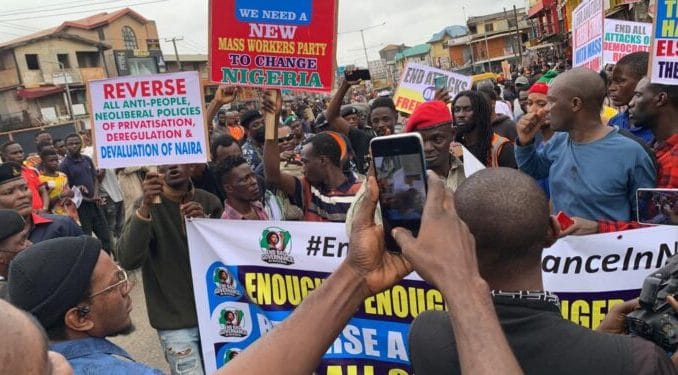 Atiku Abubakar's Son Spotted During Protest In Lagos 1 Atiku Abubakar's Son Spotted During Protest In Lagos