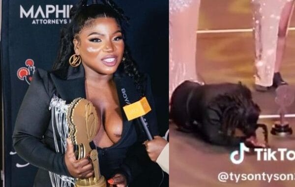Makhadzi gets emotional after bagging two wins at Basadi In Music Awards 2024 (Video) 1 Makhadzi gets emotional after bagging two wins at Basadi In Music Awards 2024 (Video)