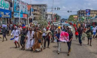 Nigerians Continue March In Oyo, Rivers States In Day 7 Of Protest 1 Nigerians Continue March In Oyo, Rivers States In Day 7 Of Protest