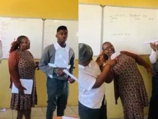 South African teacher receives VIP treatment from her students (Video)