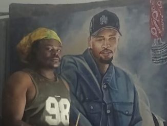 Rasta Displays His Painting of Chris Brown (Photos) 8 "Rasta Displays His Painting of Chris Brown (Photos)"