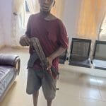 See 18-Year-Old Suspected Cultist Caught By Anambra Police & Arms Recovered (Photo)