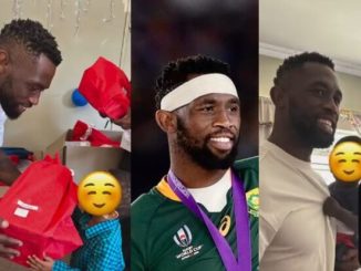 Siya Kolisi celebrates Christmas at a shelter (Video)