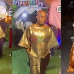 “We watch we don’t judge” – Netizens mock Kazim Adeoti’s outfit to Mercy Aigbe’s movie premiere