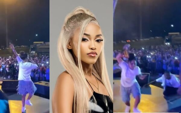 Zee Nxumalo exits the stage abruptly after an unexpected interaction with a fan (Video)