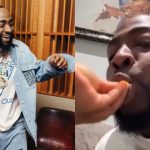 Davido attracts admirers as wife feeds him romantically in viral video