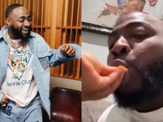 Davido captivates fans as his wife lovingly feeds him in a viral video 20 Davido attracts admirers as wife feeds him romantically in viral video