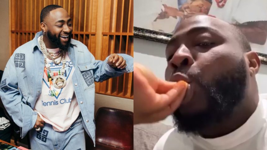 Davido captivates fans as his wife lovingly feeds him in a viral video