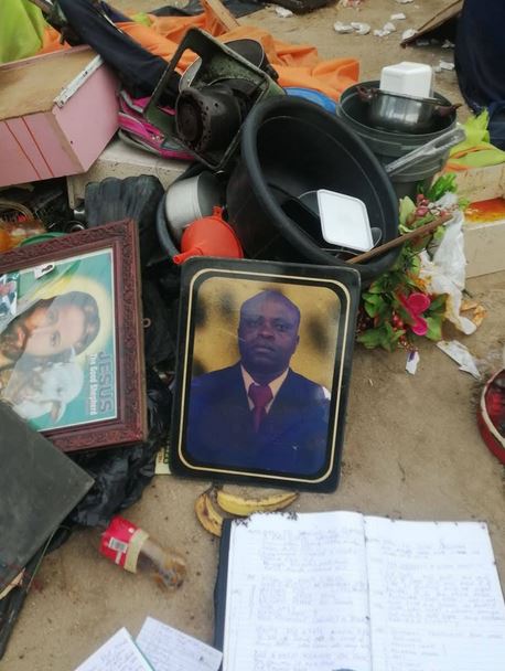 PHOTOS: Two pastors in Rivers State arrested after caskets, skulls, and other fetish items were found in their churches