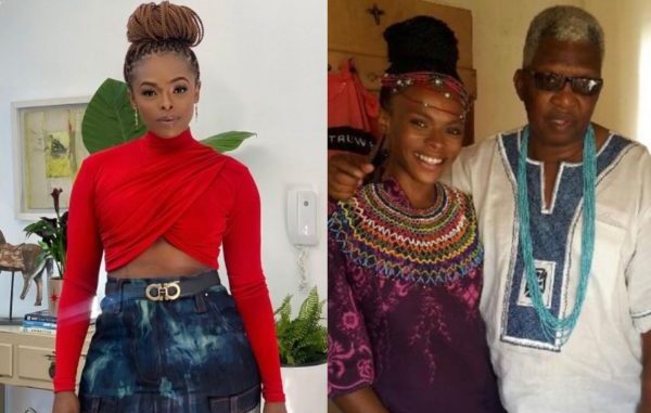 Unathi mourns the loss of her father 1 Unathi mourns the loss of her father