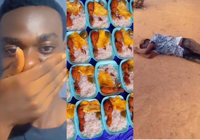 Campus Food Vendor Celebrates with Pure Joy After Selling 150 Food Packs
