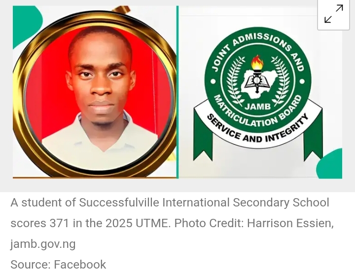 Abasiakama Inyeneobong John Scores 98 In 3 JAMB Subjects (Photo)