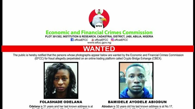 EFCC Declares 10 People Wanted Over ₦1bn CBEX Fraud (Photo)