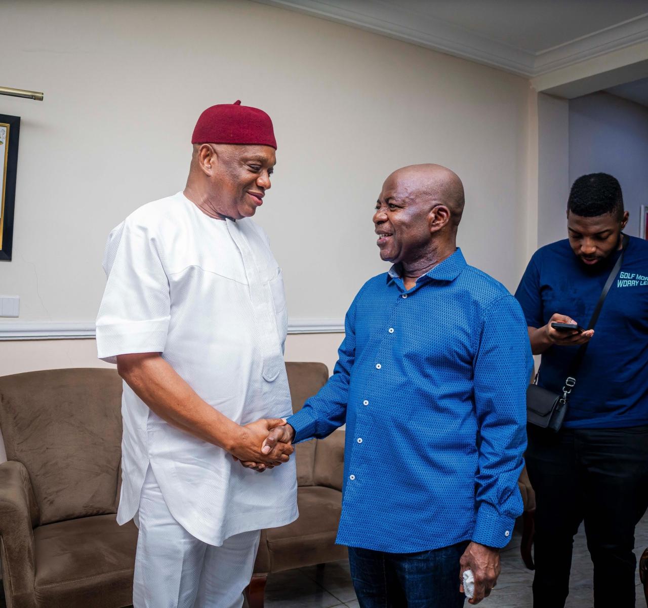 You Couldn’t Criticize Orji Kalu In My Mother’s Presence – Governor Otti (Video)