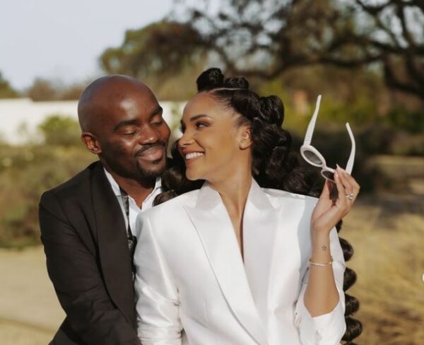 Musa Mthombeni and wife Liesl Laurie mark 4th wedding anniversary
